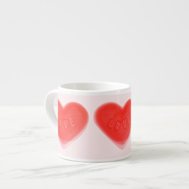 Taza De Espresso Sweet Heart Pink espresso mug (Izquierda)