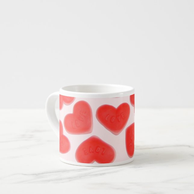 Taza De Espresso Sweet Hearts Pink espresso mug (Izquierda)