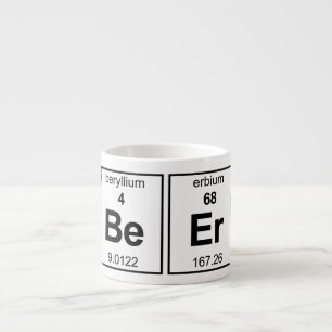 Taza De Espresso Tabla periódica de la cerveza