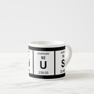 Taza De Espresso Tabla periódica del genio
