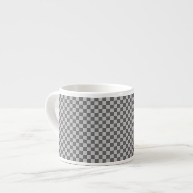 Taza De Espresso Tablero de control de combinación gris de Shirley  (Izquierda)