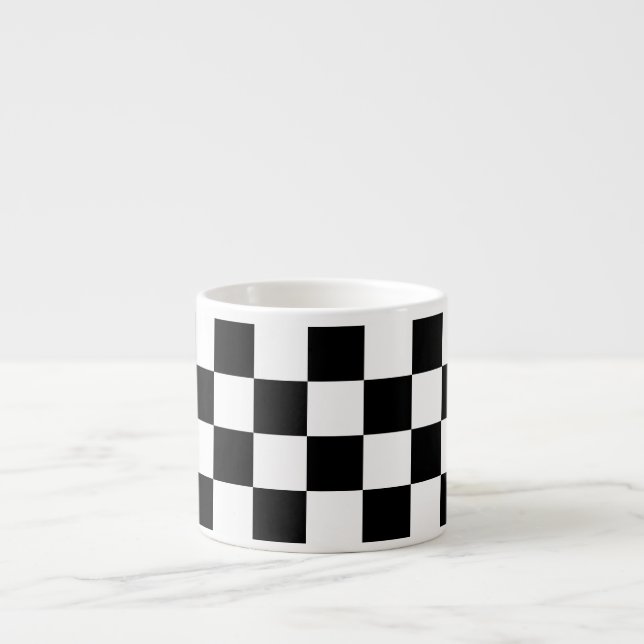 Taza De Espresso Tablero de damas (Frente)