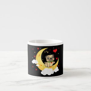 Taza De Espresso Tapón Cutáneo En La Belleza Del El día de San Vale