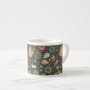 Taza De Espresso Tarjeta brillante sabrosa del té