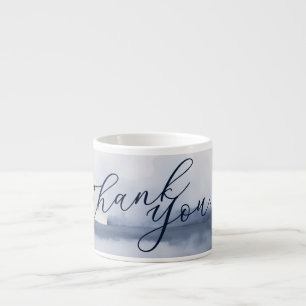 Taza De Espresso Tarjeta de agradecimiento elegante estilo acuarela