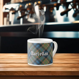 Taza De Espresso Tartan Antiguo del Clan MacLellan