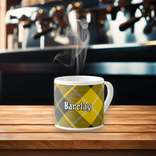 Taza De Espresso Tartan de Vestido del Clan Barclay