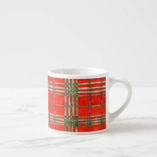 Taza de Espresso TARTÁN ROJO SCOTT