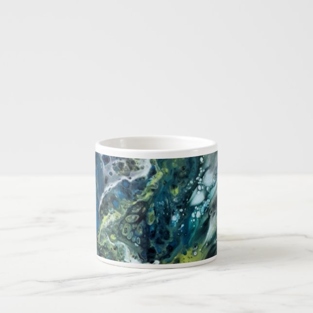 Taza De Espresso Tasse moderne. Motif abstrait. (Frente)