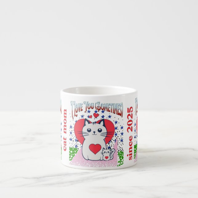 Taza De Espresso Te Amo (A Veces) - Sarcástico Coffee Mug (Frente)