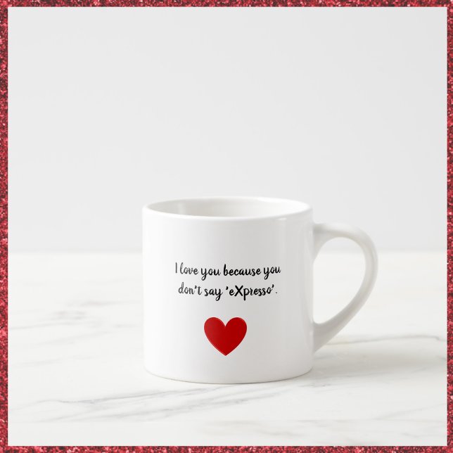 Taza De Espresso Te Amo Especialidad (Bookmark my store! https://www.zazzle.com/store/capricepetit)