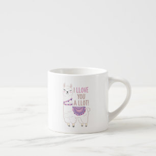 Taza De Espresso Te amo mucho - Llama divertida