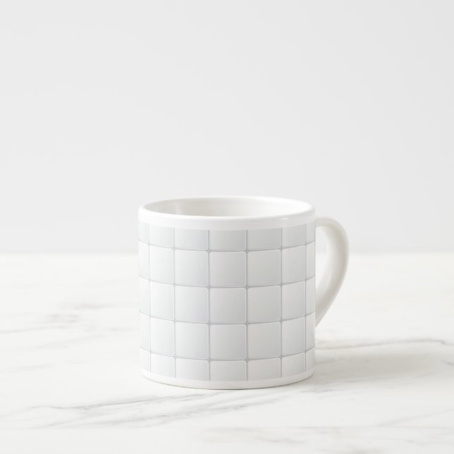 Taza De Espresso Teja blanca (Derecha)
