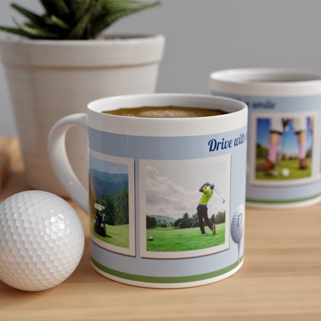 Taza De Espresso Tema del golf Golfer Dad Foto instantánea Espresso (Subido por el creador)