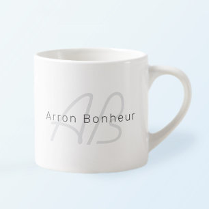Taza De Espresso Texto editable para empresas, saludos o nombres