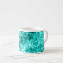 Taza De Espresso Textura cian cruzada