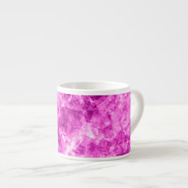 Taza De Espresso Textura cruzada rosa