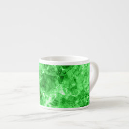 Taza De Espresso Textura cruzada verde