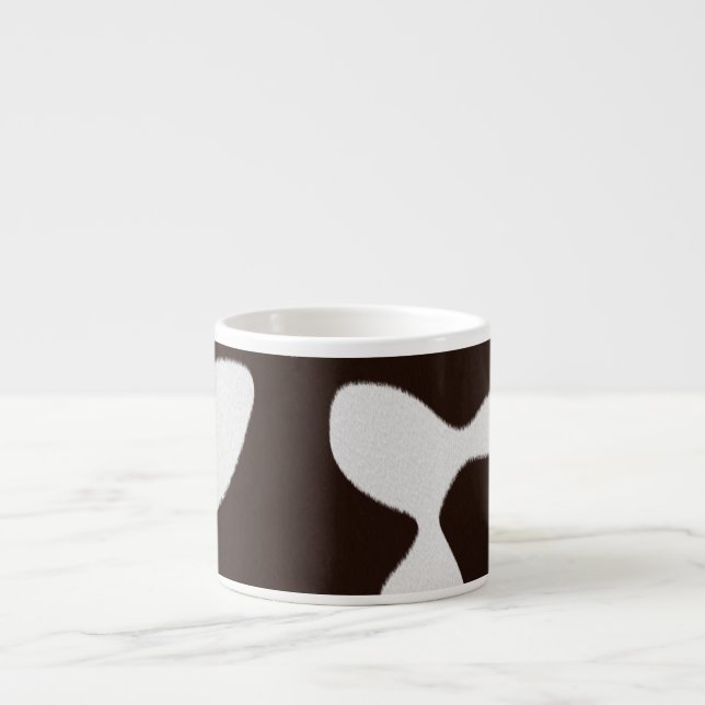 Taza De Espresso Textura de la piel de vaca (Frente)