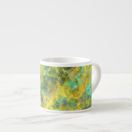 Taza De Espresso Textura derrumbada de oro