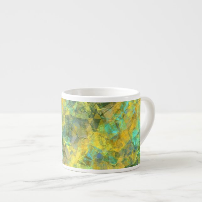 Taza De Espresso Textura derrumbada de oro (Derecha)