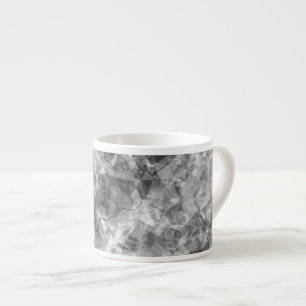 Taza De Espresso Textura en bruto de carbón vegetal