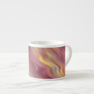 Taza De Espresso Textura ondulada de plumeria exótica