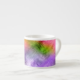 Taza De Espresso Textura púrpura brillante asimétrica