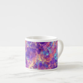 Taza De Espresso Textura Violeta Cruzada