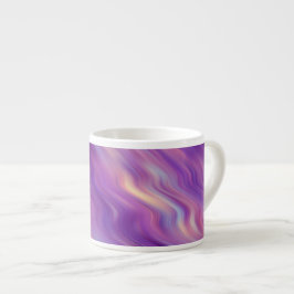 Taza De Espresso Textura violeta púrpura ondulada