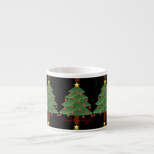 Taza De Espresso Thunder_Cove de árbol de Navidad