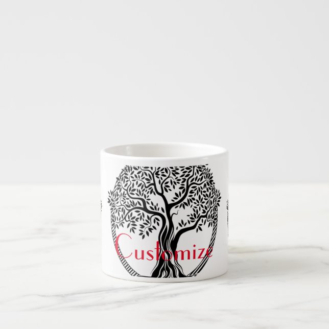 Taza De Espresso Thunder_Cove del árbol de la vida    (Frente)