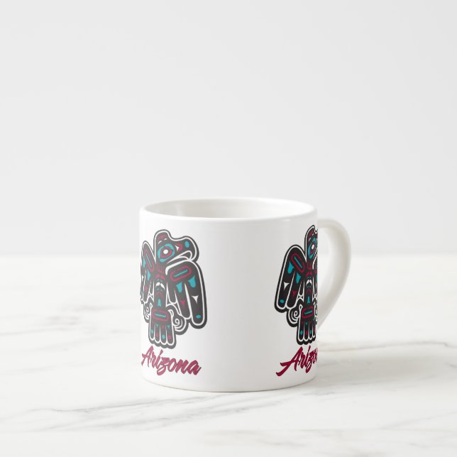 Taza De Espresso Thunderbird Clan Arizona (Derecha)