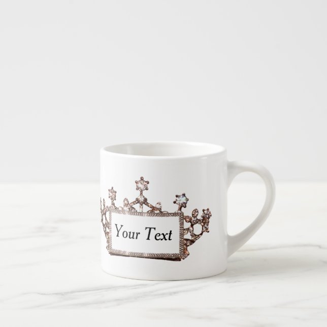 Taza De Espresso "Tiara de oro" personalizado (Derecha)