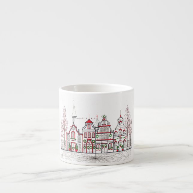 Taza De Espresso Tiendas de Navidades europeas Espresso Cup (Frente)