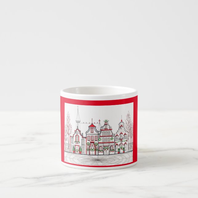 Taza De Espresso Tiendas de Navidades europeas Espresso Cup (Frente)