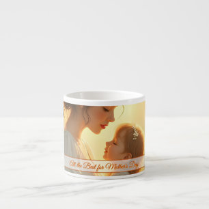 Taza De Espresso Tierno Amor Maternal en Luz Florecida