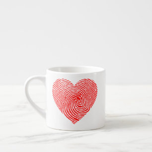 Taza De Espresso Tinta cardíaca
