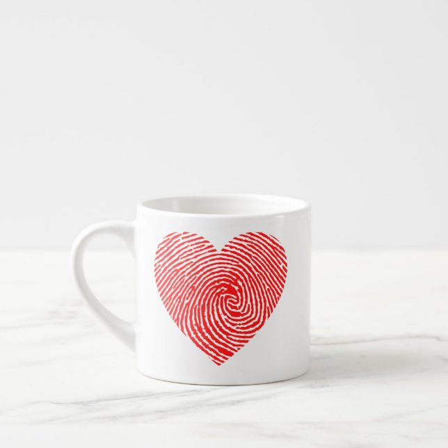 Taza De Espresso Tinta cardíaca (Izquierda)