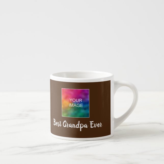 Taza De Espresso Tipografía de plantilla personalizado Mejor Abuelo (Derecha)
