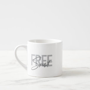 Taza De Espresso Tipografía moderna, simple y genial de Espíritu Li
