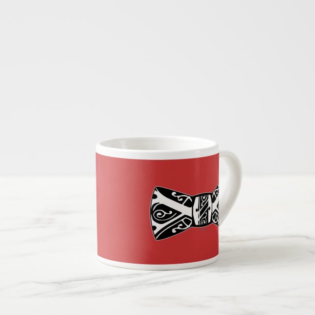 Taza De Espresso Tira de arco negro y blanco (Derecha)