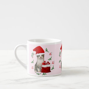 Taza De Espresso Tito los Navidades Pastel del gato