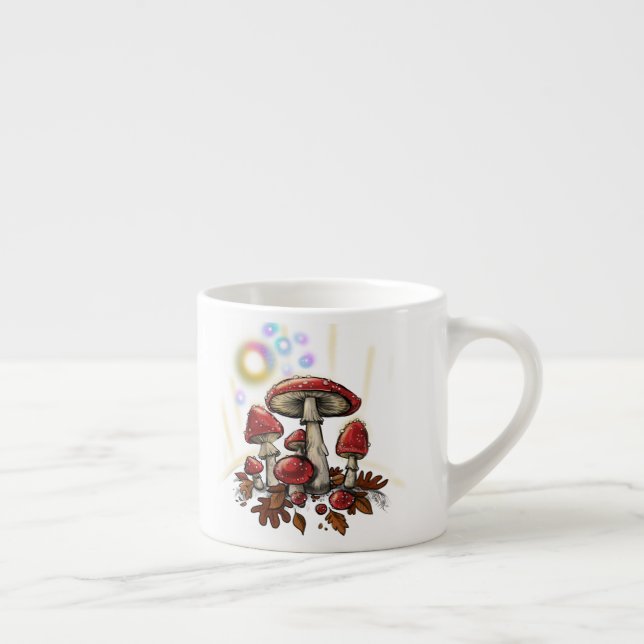 Taza De Espresso Toadstools encantados (Derecha)