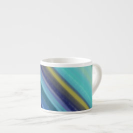 Taza De Espresso Tonos de azul del océano de aguas profundas