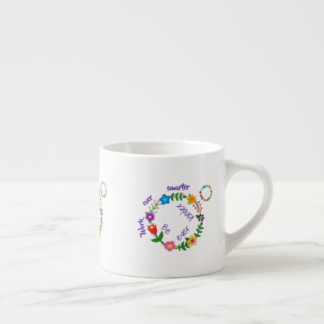 Taza De Espresso Trabajar más inteligente, ser más amable (© Mira) (Derecha)