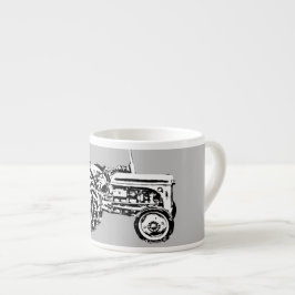 Taza De Espresso Tractor de fergison Gray Massey Vintage Giant Café
