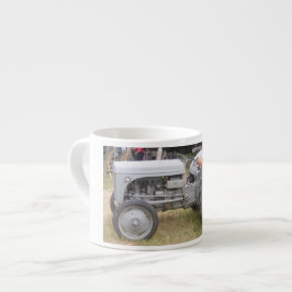 Taza De Espresso Tractor de fergor Vintage Gray Massey