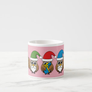 Taza De Espresso Tres graciosos Navidades Gnome Owes