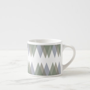 Taza De Espresso Triángulos de Khaki